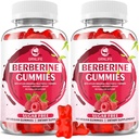 Ceylon Cinnamon 1500mg 높은 효능 Berberine HCL 보충 Immune 및 Metabolism 지원, 설탕 무료, 라즈베리 맛 - 120 카운트