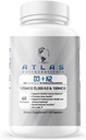 Atlas Nutraceuticals-Vitamin D3 + K2- 비타민 D3 5000IU 플러스 K2, 1 포뮬러, MK7 비타민 K2, 60 캡슐, 면역 비타민 복합체