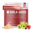 Amla 분말 & Hibiscus, 20x Ultra Concentrated Amla, 산화 방지제 지원, Oolong 차와 인도 Gooseberry, 유기, Vegan, Hibiscus, 90의 서빙으로 만드는