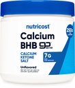 Nutricost 칼슘 BHB (250g) Unflavored - 칼슘 케톤 소금 - 비 GMO 글루텐 - 무료