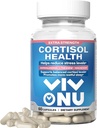 VivoNu Cortisol 건강 - 건강한 에너지, 균형 잡힌 Cortisol 응답, Relaxation & Deep Sleep - Ashwagandha | L-Theaine | 마그네슘 - 비 GMO - 60 캡슐