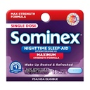 Sominex 야간 수면 보조 정제, 최대 힘 공식, 단일 복용량, 분류, 16 조사