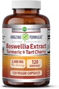 Amazing Formulas Boswellia Extract Turmeric and Tart Cherry 2400mg Veggie Capsules | Non-GMO | 글루텐 프리 | 미국에서 제작 | 채식에 이상 (120)