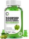 Soursop Graviola Gummies, 유기 Soursop는 비타민 C, 아연, 소화 보조 보조, 면역성이 있는 재산, 글루텐 자유로운, Vegan, 60 Gummies를 가진 종자 추출물을 남겨둡니다