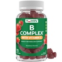 비타민 C와 B 복합 Gummies - B12, B6, Niacin & Folic Acid와 B12, B6, Niacin & Folic Acid와 비 GMO 비타민 B 복합 Gummies - 성인을위한 1 일 에너지 및 Nervous 시스템 지원 - 70 카운트