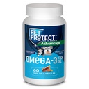 애완 동물은 고양이 & 작은 개 Omega-3 보충교재, 번식 자유로운 모양 혼합을, 지원합니다 정상적인 염증 응답, Snip-Tip 캡슐 (60 조사) 보호합니다