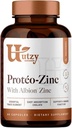 Utzy Naturals Protéo-Zinc | Albion Chelated 아연 Bisglycinate (TRAACS®) 면역성 질환 | 미국에서 제작 | 60 캡슐