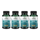 Swanson NAC - N-Acetyl Cysteine - 보충 600 mg 100 캡슐 (4 팩)