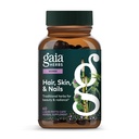 가이아 허브 헤어, 스킨 & 네일 - 건강한 피부, 헤어 & 네일 건강 * - Astaxanthin, 말테일, Gotu Kola & Burdock - 60 Vegan 액체 Phyto-Capsules (30 서빙)
