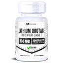 HealthFare 리튬 오로테 보충 130mg | 200 채식 정제 | 높은 생체 이용성 추적 미네랄 | 무드, 뇌 및 메모리 지원 | 비 GMO, 글루텐 프리 | 미국