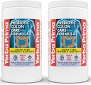 Yerba Prima Prebiotic Colon Care Formula, 20 oz Powder (Pack of 2) with FOS - Natural Psyllium Fiber, Magnesium, Selenium - Non-GMO, Gluten Free, Vegan Daily Supplement - 남성 및 여성용