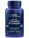 생명 연장 BioActive 완전한 B-Complex, 심장, 두뇌 및 Nerve 지원, 건강한 에너지, 대사, 완전한 B Complex, 60 채식 캡슐