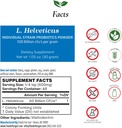 Gut Lactobacillus Helveticus Probiotic Powder 100 억 쿠프의 식품 | 첨가물 없음 | 제조 업체에서 직접 | 제 3 자 스토리지 | 면역 지원 | L. Helveticus | 30 그램 (1.05 Oz)