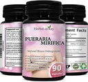 Pueraria Mirifica 캡슐 - 여성을 위한 자연적인 Breast 증진 알약 - Breast 확대 알약 - Breast 성장, 질 건강, Menopause 기복, 피부 & 머리 건강 - 90 Vegan 캡슐