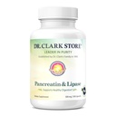 클라크 Pancreatin 및 Lipase 효소 보충교재, 500mg, 100 젤라틴 캡슐을 강화하십시오