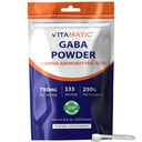 Vitamatic 감마 Aminobutyric 산 분말 750 mg - 250 그램 - 또한 GABA - 333 서빙