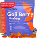 Goji Berry Superfood Gummies - All-Natural 산화 방지제, 소화, 240 mg 전체-Potency, 저 수거, Vegan, 45 블루 베리 맛 Gummies