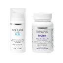 Skinuva® Scar (1 oz) & Bruise (14 캡슐) - 성장 인자 & Homeopathic Bruise Remedy와 공식화 된 고급 실리콘 크림 Arnica, Bromelain 및 아연
