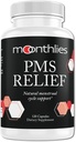 여성 생리주기 지원을위한 월별 PMS 완화 보충 - Naturallly Balance Mood Swings, Period Cramps, Bloating, Fatigue, Water Retention, PMDD, Perimenopause (60 일 공급 120 캡슐)