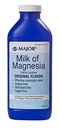 Magnesia Saline Laxative의 MAJOR 우유 - 본래 풍미 - 효과적인 Overnight 기복 - 자극제 자유로운, 설탕 자유로운 - 16 Fl Oz