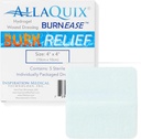 BurnEaseTM Hydrogel Burn Dressing Pads by AllaQuix – XL 4" Sterile Pads (Box of 5)| 화상, 스칼드, 썬번에 대한 즉각적인 냉각 구호 | 응급 구호 치료 젤