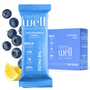 MenoWell Menopause Protein Bar for Women, 체중 관리 지원, 신선한 블루 베리 레몬, 25 % 일일 섬유, 식물 기반, 7g의 단백질, 1g 설탕 추가, 10 개 (팩 1)