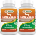 최고의 Naturals Soy Isoflavones 750 mg 120 캡슐 (120 개)