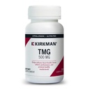 Kirkman TMG 500 mg - Hypoallergenic -120 채식 캡슐 - Trimethylglycine - 글루텐 무료 - Casein 무료