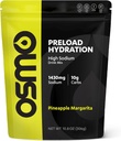 Osmo Preload Hydration Pre 운동 분말 파우치 - 높은 나트륨 중탄산염, 마그네슘, 칼륨, 탄수화물 및 비타민, Cane Sugar, Beat Cramps & Dehydration - Pineapple Margarita (Pouch)