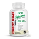 PHARMS Hornygoatweed for Men & Women (1,000 mg) - Maca Root, Tribulus, Tongkat Ali, Saw Palmetto & Ginseng - 여성 및 남성 강화 성능 보충 - 60 캡슐