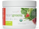 HumanN HeartGreens | Superfood Organic Powder with Wheatgrass, Kale, Spinach, Spirulina, USDA Organic Non-GMO, SuperBeets 제작자 (그린 애플 맛, 5.29-Ounce