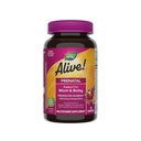 자연의 길 살아! Prenatal Premium Gummy Multivitamin, 높은 Potency Folate, 식물 기반 DHA, 채식주의, 딸기 및 레몬 맛, 75 구미