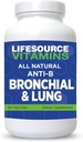 LifeSource Vitamins All Natural Anti-B Bronchial & Lung Support – 14 모든 천연 성분 - 90 캡슐 - Proprietary 공식