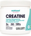 여성을위한 Nutricost Creatine Monohydrate 분말, Micronized, Unflavored, 50 서빙 - 채식, Non-GMO, 글루텐 무료
