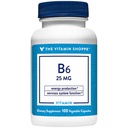 비타민 B6 지원 에너지 생산 25 MG (100 식물성 캡슐)
