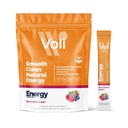 Voli Energy Drink Mix Packets | 녹차 카페인 및 B 비타민, 아미노산 및 지속 가능한 집중력, 하이드로션 및 청정 에너지의 천연 프리 운동 파우더 | 추가 설탕, 15-Count