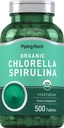 Piping Rock Chlorella Spirulina Organic | 500 정제 | 채식환 | Non-GMO, 글루텐 무료 보충