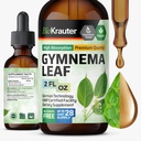 BIO KRAUTER Gymnema Sylvestre 추출물 드롭 - 알코올 및 설탕 무료 - Vegan Gymnema 잎 추출물 2 Fl.Oz.