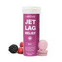 1Above Jet Lag Relief Tablets - Berry-Flavored Effervescent Multivitamin with Pycnogenol Travel Supplement for Hydration, 에너지, 면역 지원 및 더 빠른 복구 - Flight Essential, 10 Tablets