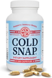 Snap Dynasty Cold Snap - 120ct 캡슐, 1 팩 - 모든 연령대의 식물 기반 종합 면역 건강 지원, 콜드 및 플러 지원을위한 신속한 보조제, 제약 없음