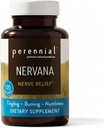 Perennial Nervana – Herbal Nerve Support & Mood Balance Formula | 라벤더, Passionflower, Corydalis, Lobelia & Prickly Ash Bark의 식물 기반 혼합 | 120 채식 캡슐 | 40 일 공급