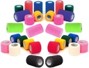 Prairie Horse Supply Vet Wrap Tape Bulk (Assorted Colors) (6 팩) (4 인치 와이드) Vet Wrap Medical First Aid Tape Self Adhesive Adherent for Ankle Wrist Sprains and Swelling