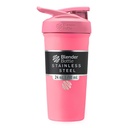 BlenderBottle 스포츠 절연 스테인레스 스틸 셰이커 병 와이어 위스키, 24Ounce, 핑크 - 단백질 쉐이크 & Athletes & Fitness Enthusiasts, 쉬운 혼합, 유지 음료 냉, 잠금 뚜껑