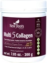 NEW ROOTS HERBAL 멀티 5 코코 콜라겐 분말 보충 (유형 I, II, III, V 및 X) 가수 분해 콜라겐 - 데이리 & 글루텐 무료 - 서빙 당 12g - 초콜릿 맛, 7.05 온스