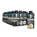 OWYN Pro Elite Vegan Plant 기반 고단백 Shake, 바닐라, 24Pack, 32g Plant Protein, Prebiotics, Superfoods Greens for Workout and Recovery, 0g Net Carbs, Zero Sugar, Keto (24 Pack)