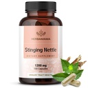 HERBAMAMA Sting Nettle Capsules - 1200mg Sting Nettle Root Extract for Urinary Tract Support - Vegan, Non-GMO Urtica Dioica 보충 교재