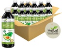 초본 Goodness Avocado 잎 추출물 액체 보충교재 - Probiotic 단백질 Gut 건강 섬유 보충교재 뼈 건강 & 면역 지원 -12 (12oz) btls (12의 포장)