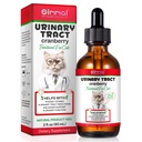 고양이, 자연적인 고양이 Urinary Tract 감염 처리 하락을 위한 Urinary Tract - Bladder, Kidney 돌, 개 UTI, Cranberry Kidney Bladder 지원 보충교재, 닭 풍미 - 60 ml/2.02oz를 지원하십시오