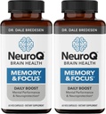 NeuroQ Memory & Focus - 부스트 인지 성능 및 두뇌 기능 - Dale Bredesen 박사의 신경 보호 공식 - Gotu Kola Ginkgo Phosphatidylserine & Propolis - 60 캡슐 (팩 2)