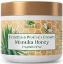 Manuka 꿀 Eczema 크림 Moisturizing 로션 향수 무료 Psoriasis 구호 - Itchy, 드라이 스킨 Rash Ointment - 피부 Soothing Moisturizer - 바디 & 페이스 크림 - 아이 & 성인 16oz